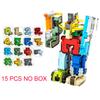 GUDI Assemble Robots Transformation Action Figure Car Model Deformation Number Letters Alphabet Math Educational Children Toys