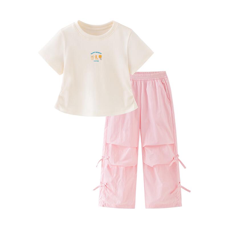 Minibala Girls' Moisture-Wicking T-Shirt & Shorts Set