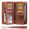 Women's Long Zipper RFID Wallet - European & American Style, Large Capacity PU Leather Clutch