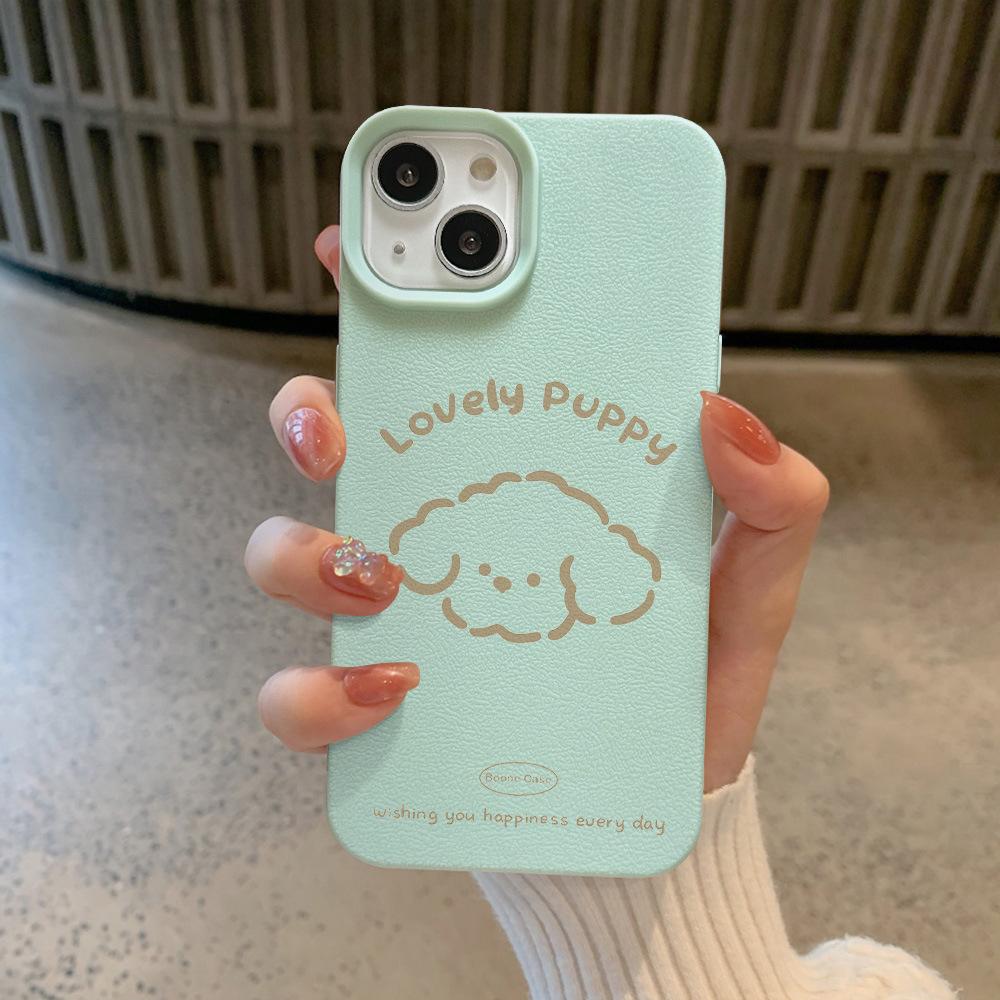 

Простой мультяшный щенок, подходящий для чехла для мобильного телефона Apple 16 iPhone 15/14plus, забавный 13promax Apple xs