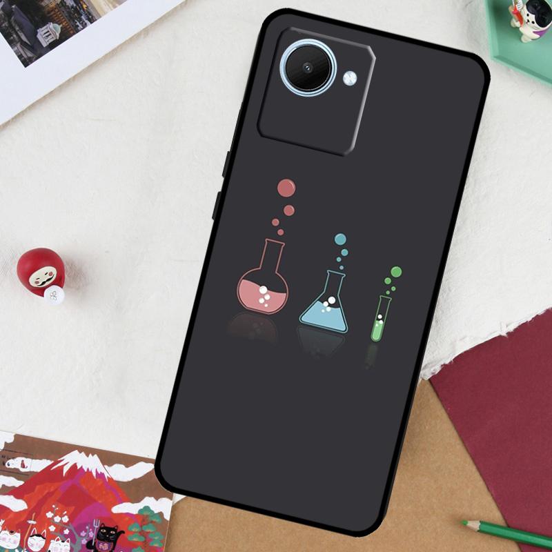 Science Biology Chemistry For Realme GT 7 Pro GT 6 5 6T 10 11 12 13 14 Pro Plus C61 C53 C51 C21Y C25S C75 C55 C67 Case