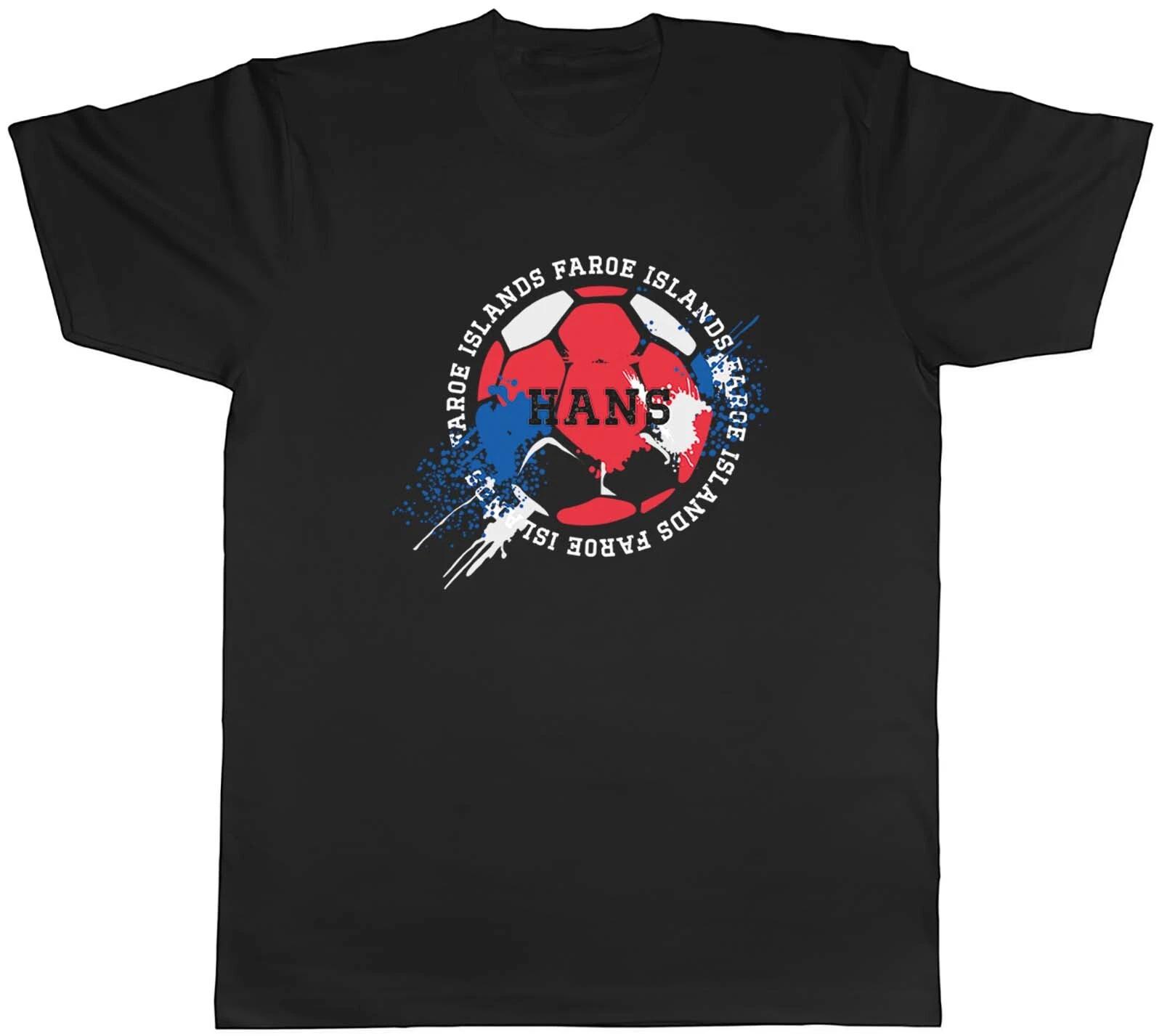 Personalised Faroe Islands Football Sports Mens Unisex T-Shirt Tee Gift S