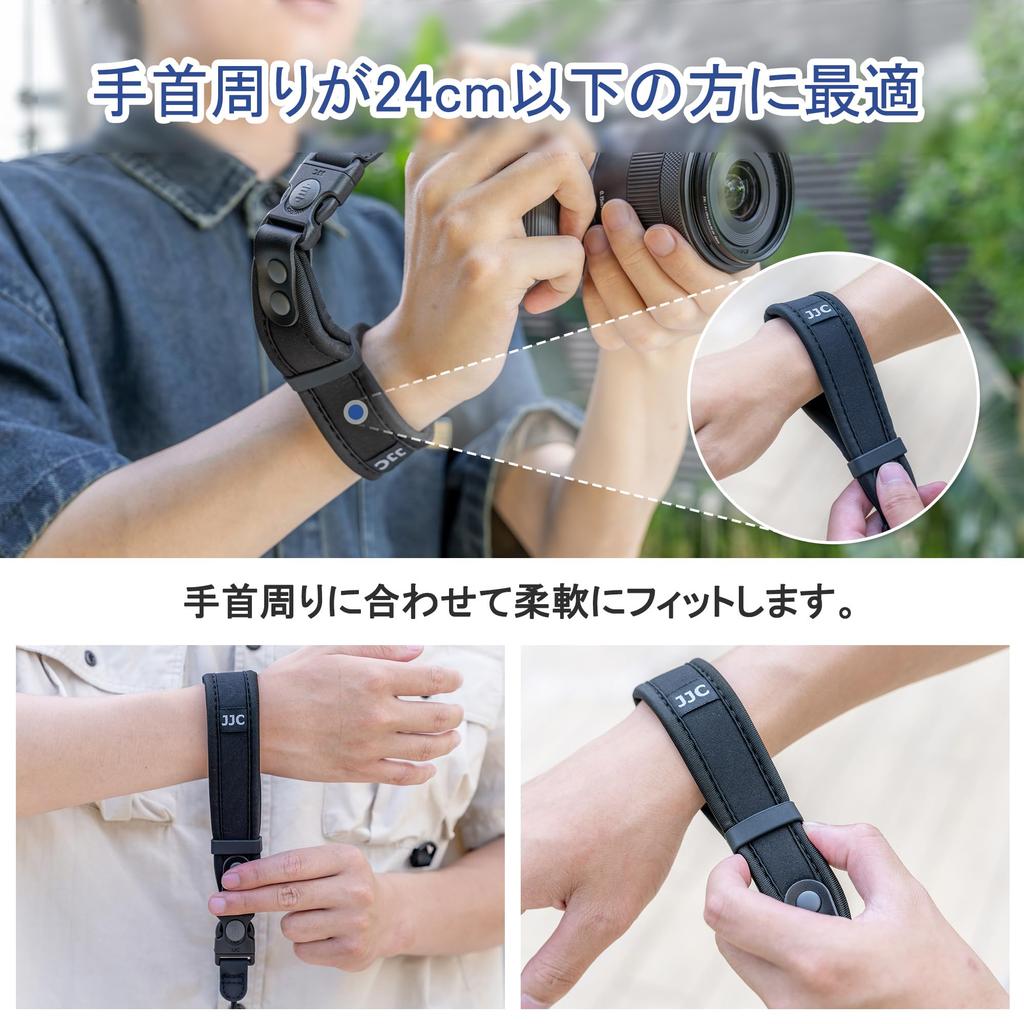 JJC Camera Handle Drop Quick Compatible with Lumix Canon EOS R50 V R10 Fuji Sony RX1R and Other and Compact Digital Cameras Strap, Strap, Prevention,