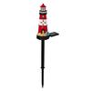Lighthouse Solar Light Outdoor Waterproof Garden Solar Light Decorative Lighthouse Walkway Light with Spike for Flower Beds Courtyard Patio