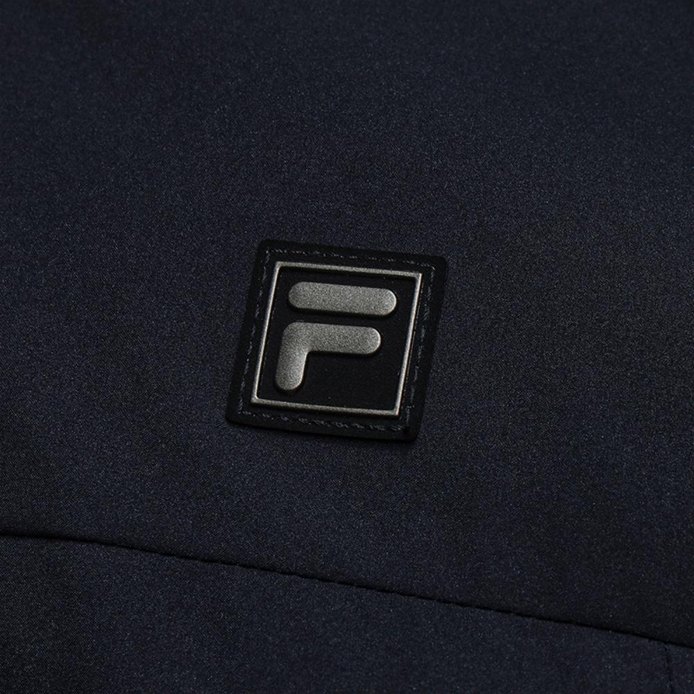 Fila White Minimalist Fashion Classic Sports Casual Warm Hooded Versatile Cotton Jacket Men Jackets Legendary-Blue F11M613901FNV