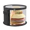 Portable Round Transparent Hat Storage Bag with Handle for Travel