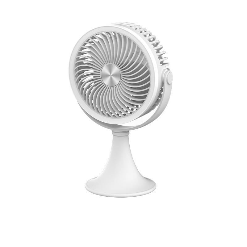 Desktop Illuminated Mini Fan Outdoor Lamp Table Fan Usb Charging Indoor Outdoor Portable Electric Fan White Plug Version)