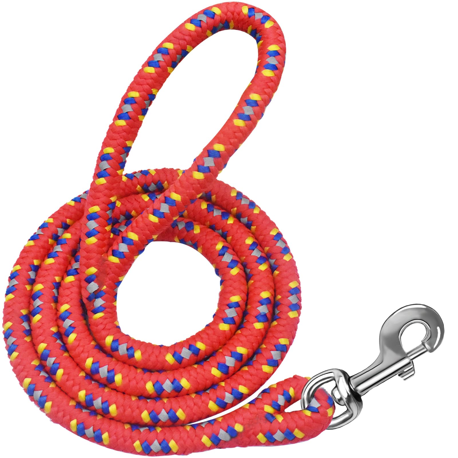 

MiderHao Поводок для собаки Длинный поводок для средней и крупной собаки Светящаяся круглая веревка для собак для прогулок 0,9/1,2/1,5 м Маленький, Собаки, Поводок, 60 кг,