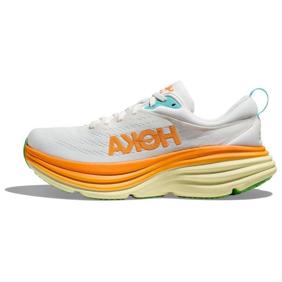 HOKA Bondi 8 Blanc De Blanc Solar Мужские Кроссовки Белые 1123202-BNCS 43