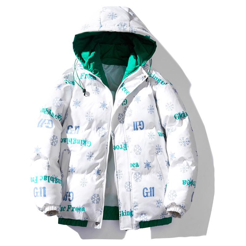 

Men s Korean Style Hooded Cotton-Padded Jacket - Thick, Warm, and Trendy Winter Wear M