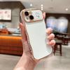 For iPhone 15 Case Wave Frame with Love Heart Raised Camera Protection TPU Cover