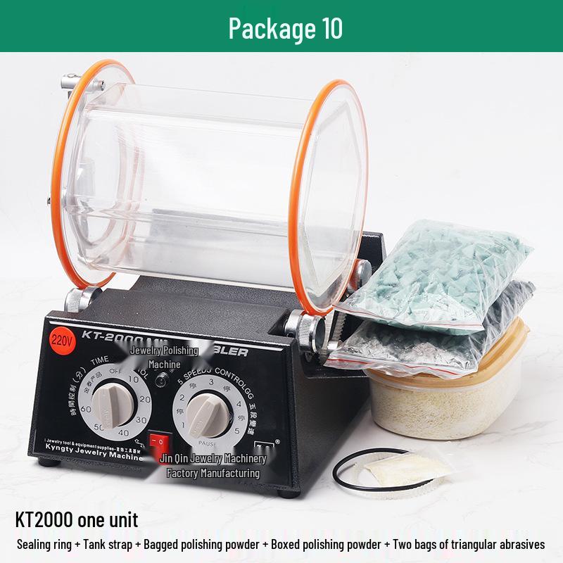 Gold & Silver Jewelry Polisher - Small Tumbler for Coins, Wenwan Walnuts & More