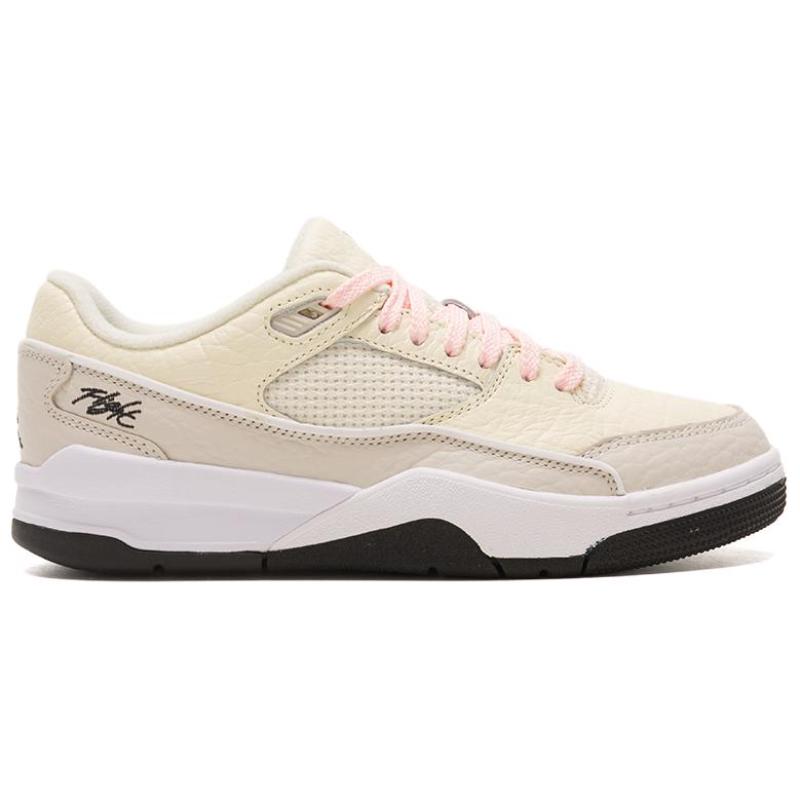 Jordan FLIGHT COURT Abrasion Resistant Low Top Vintage Basketball Shoes Women's Beige Jordan IH4105-113