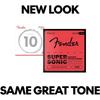 Fender Electric Guitar Strings SuperSonic™ 150R Guitar Strings, Pure Nickel, Ball End, Gauges .01...