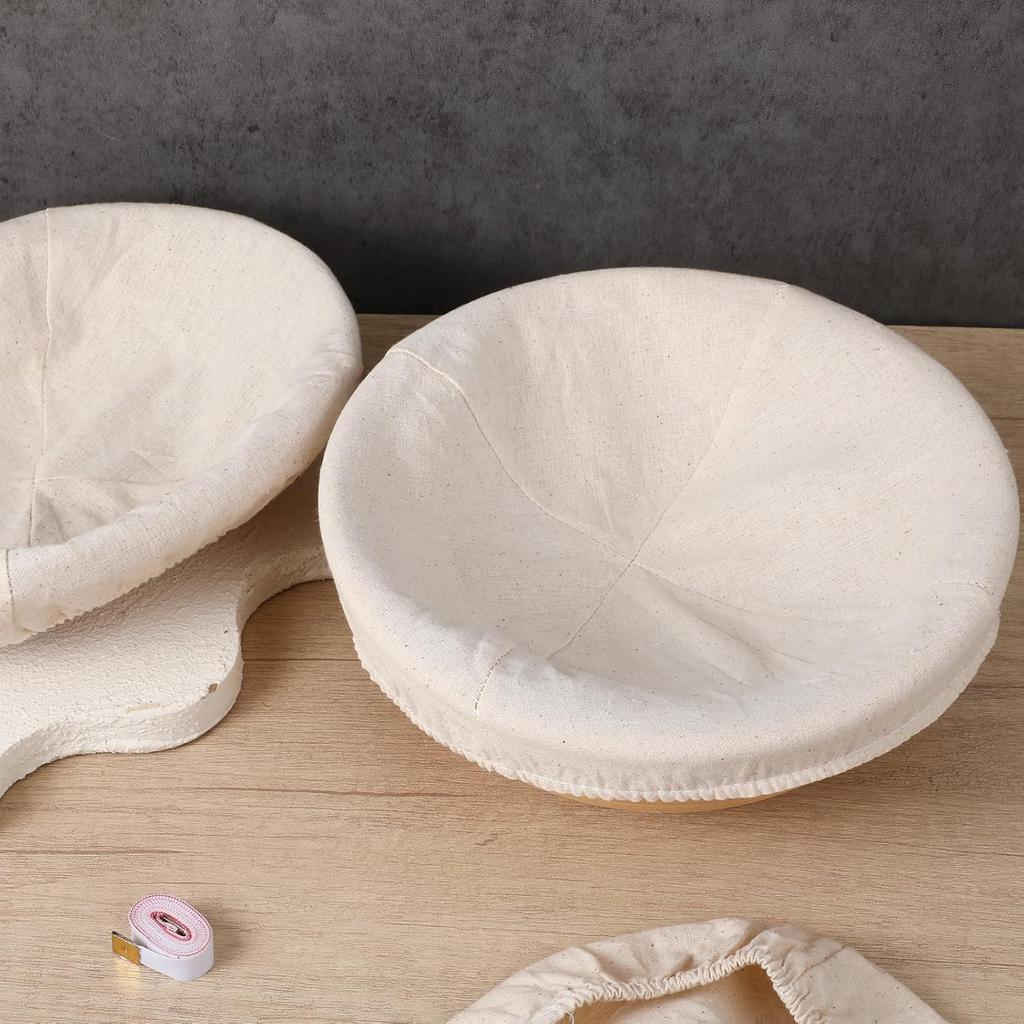 4 Pack Sourdough Bowl Cover Organic Reble Cloth Bowl Cover for Proofing Fits 5”-8.5” Diameter Bowls And Jar Mouth Unbleached Perfect for