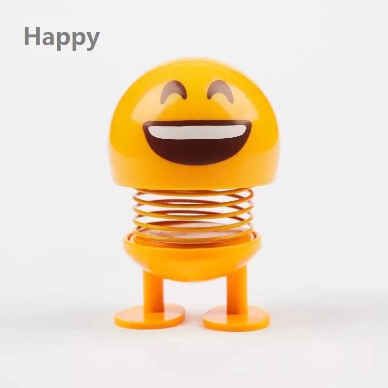Spring Bobblehead Doll Car Decoration Cute Toy Simulation Lovely Dashboard Ornament for Car Styling and Interior Decor