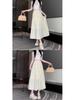 2024 Summer White A-Line High Waist Cake Skirt for Women