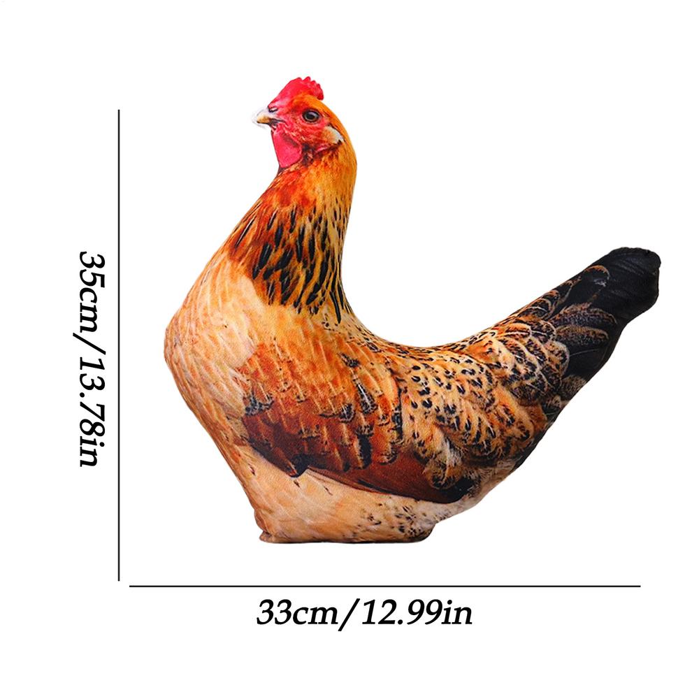 Плюшевая курица Фермерское животное Подушка-подушка в форме курицы Декоративная подушка для дивана Кресла Дома Гостиной Праздничная Фермерская В помещении 2330₽