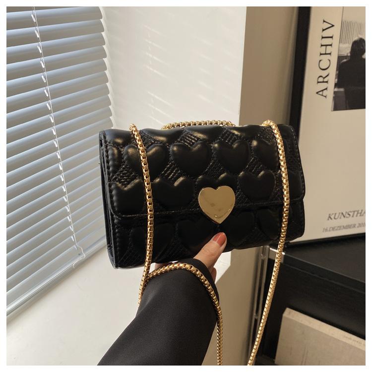 

2024 новая маленькая квадратная сумка на цепочке, популярная маленькая сумка через плечо в этом году, маленькая ароматная стильная модная универсальная сумка-мессенджер для женщин чёрный