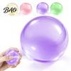 Portable Stress Relievers Shapeable Pearlescent Ball Fidget Toy, Anxiety Relief Clear Squeeze Fake Fruit Inside Toy for Kids Adults Hand Therapy Balls