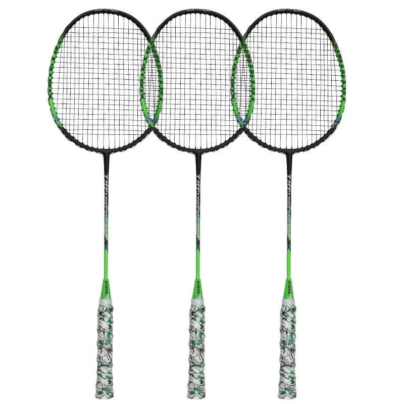 KIYERSY Colorful Aluminum Alloy Badminton Racket Set (3-Pack)