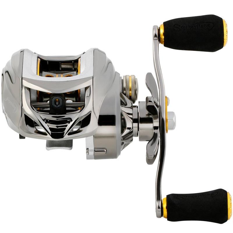 

Рыболовная катушка для наживки, 6,3:1, низкопрофильная карбоновая катушка с двойным магнитным тормозом, 11 + 1 подшипник Right Hand