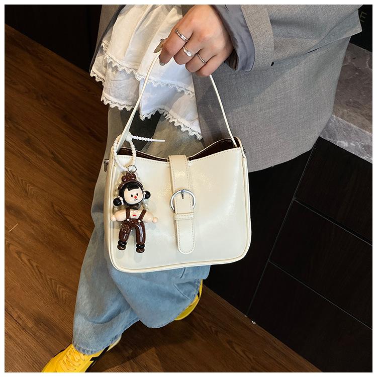 Simple and fashionable portable small square bag, new trend texture versatile solid color versatile mother and child bag women's bag