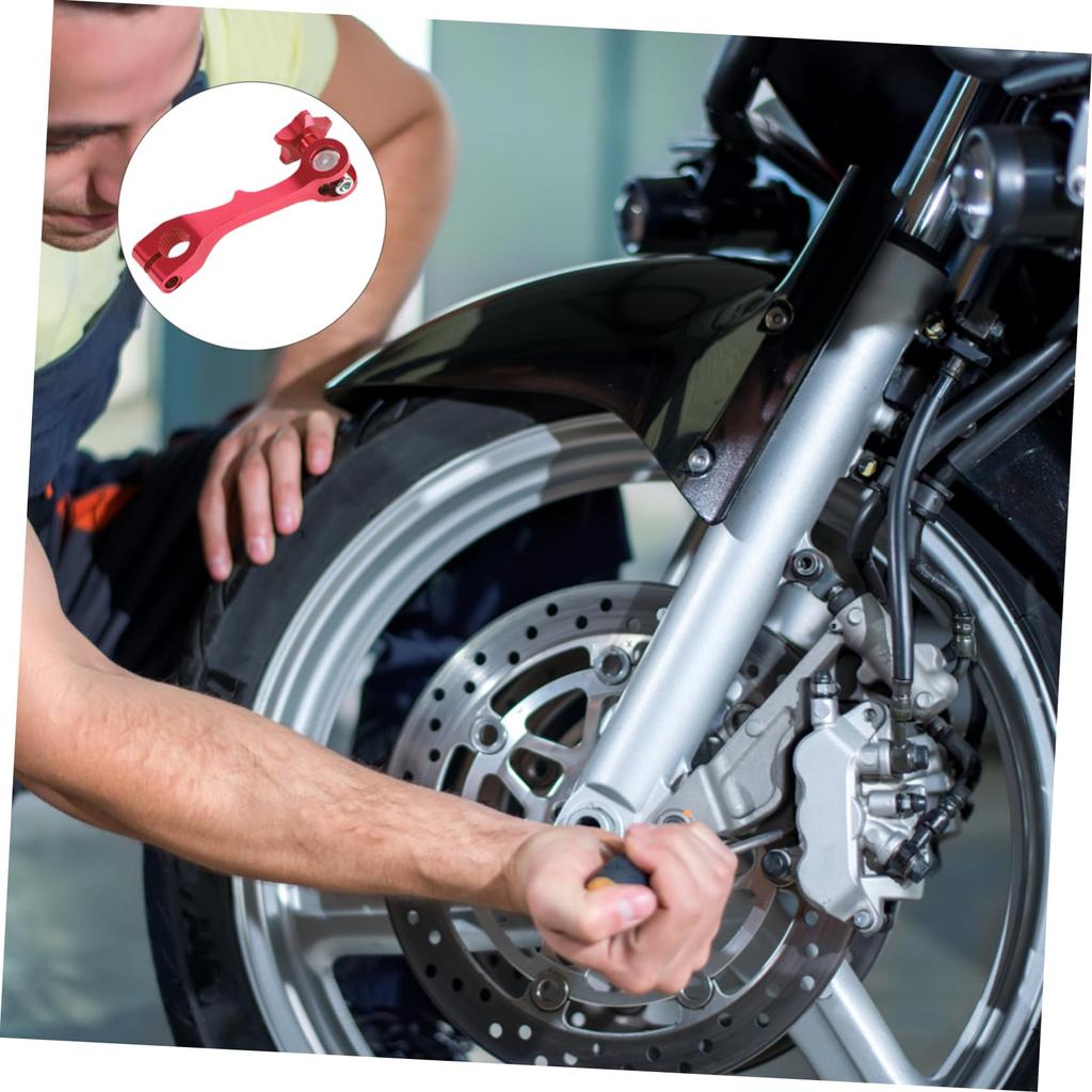 OSOLADY Rear Brake Rocker Arm Accessories Universal Fit Red Heavy Duty Alloy Bike Modification Random Style