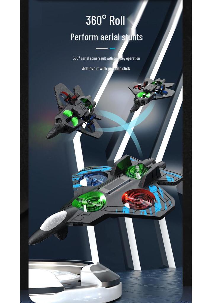 Remote Control H22 Foam Airplane Drone Quadcopter L25 Hovering Fighter