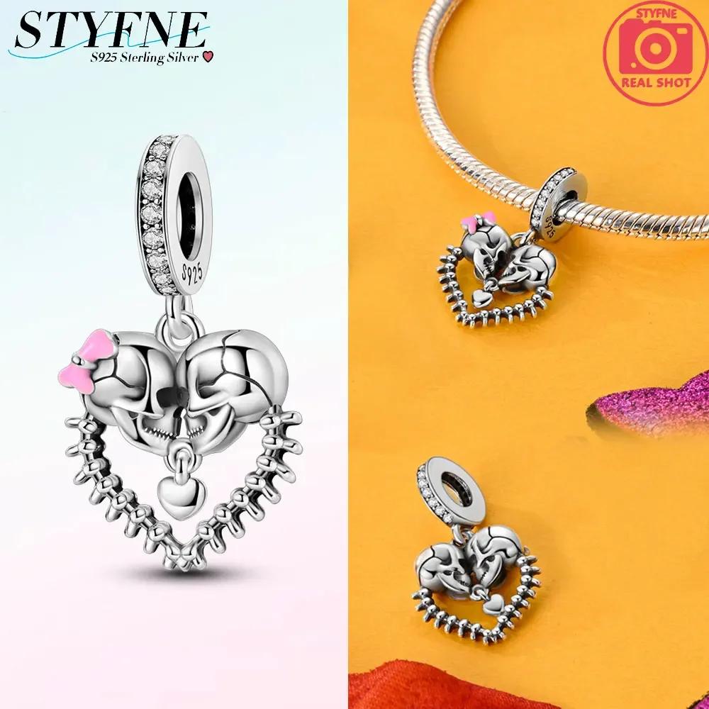 Copperhalloween Luminous Ghost Skull Beads Charm Fit Original Bracelet Women'S Diy Boutique Jewelry Gift