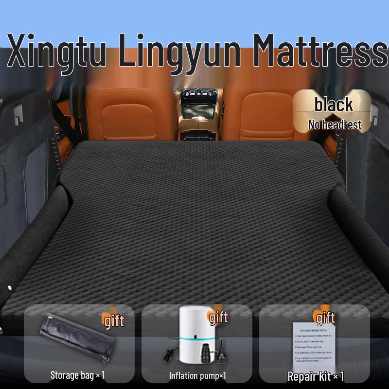 Compatible with 25 Xingtu Lingyun Models: Inflatable Car Bed Mattress for Trunk - Rear Sleeping Pad Air Cushion.