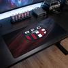 Bologna FC Theme Pattern Mouse Pad, Soccer Logo Design XXL Gaming Desk Mat Non-Slip Computer Mouse Pad