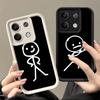 Phone Case for Xiaomi Redmi Note 15 14 13 Pro Plus Funny Stickman Matchman Shell 12S 11 11S 11T 5G 14S Soft Silicone Funda