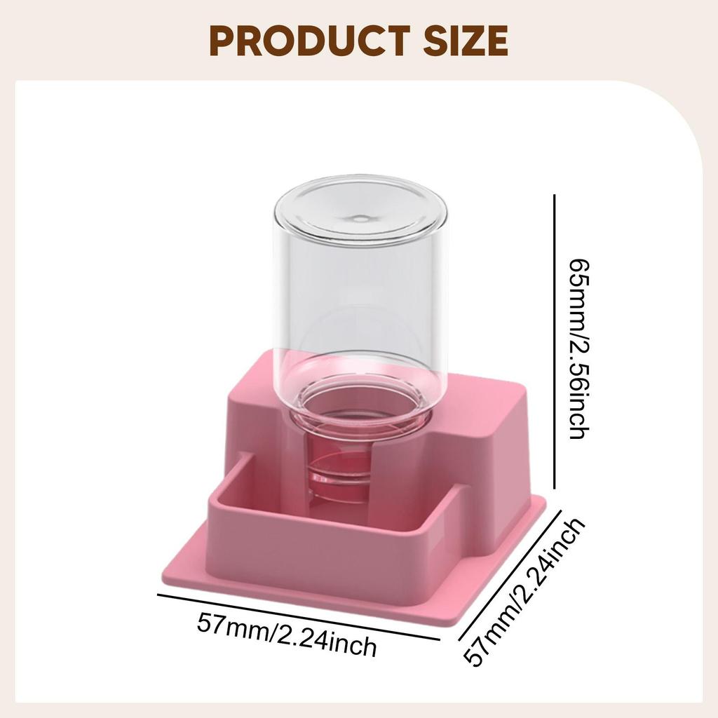 Reptile Feeder Automatic Water Dispenser with Bottle Versatile Terrarium Decor Turtle Water Dish for Frog Gecko Reptiles Snake