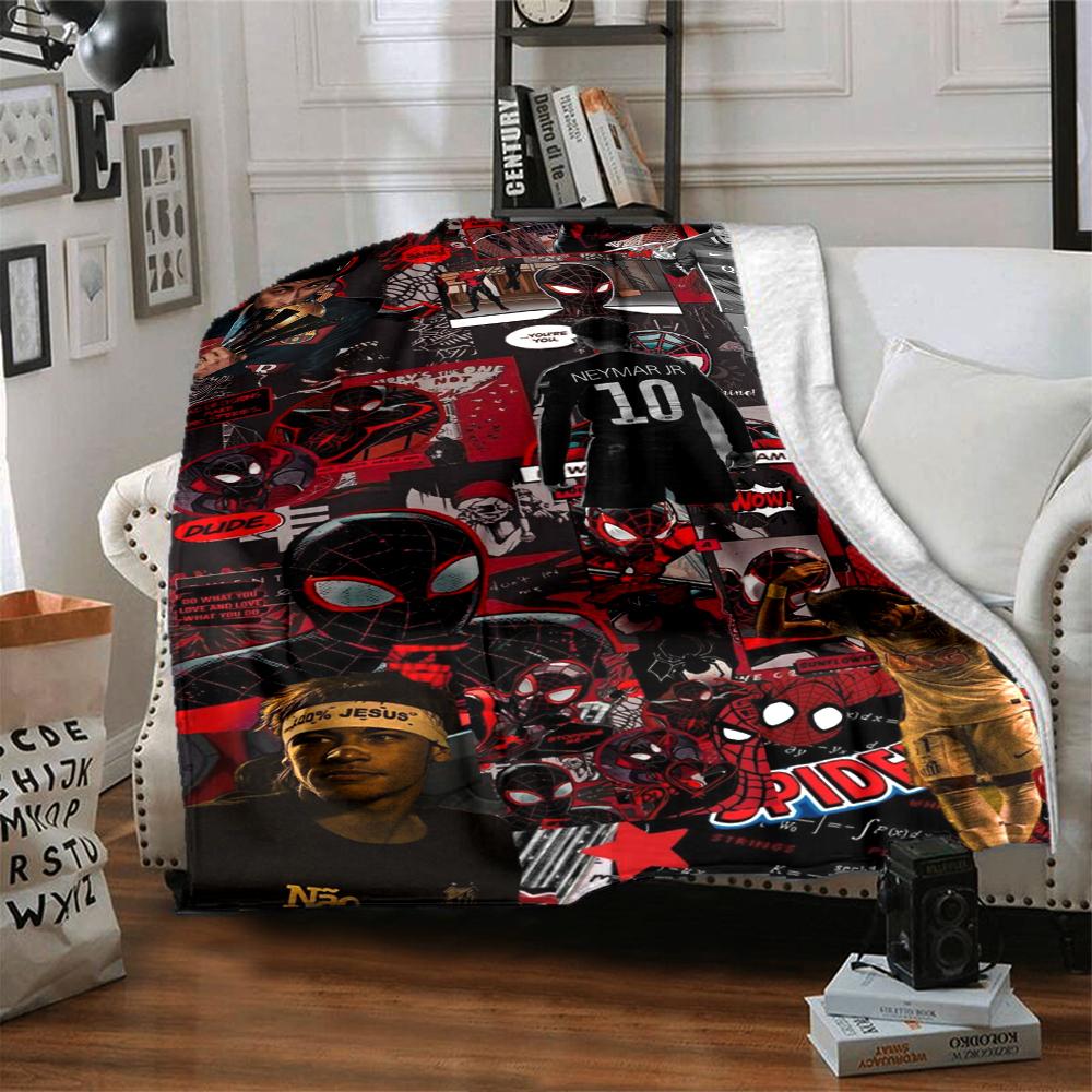 Dynamic Football Stars printed flannel breathable and warm blanket, a stylish home gift, suitable for home, office and bedspread use. 15a144