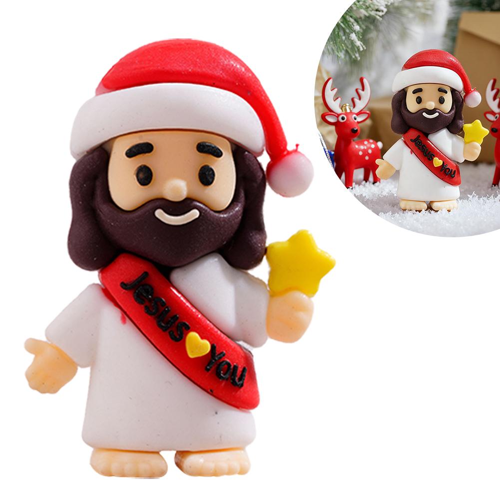50Pcs Easter Jesus Toys Easter Mini Jesus Figurines Decorative School Craft Multifunctional Jesus Sunday Party Favors Easter
