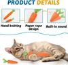 Cat Toys Self-entertainment Carrot Teething and Cat Teasing Sticks, Bite-resistant and Scratch-resistant Teething and Clawing