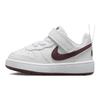 Nike Court Borough Low Recraft TD White Burgundy Crush Baby Sneakers DV5458-112