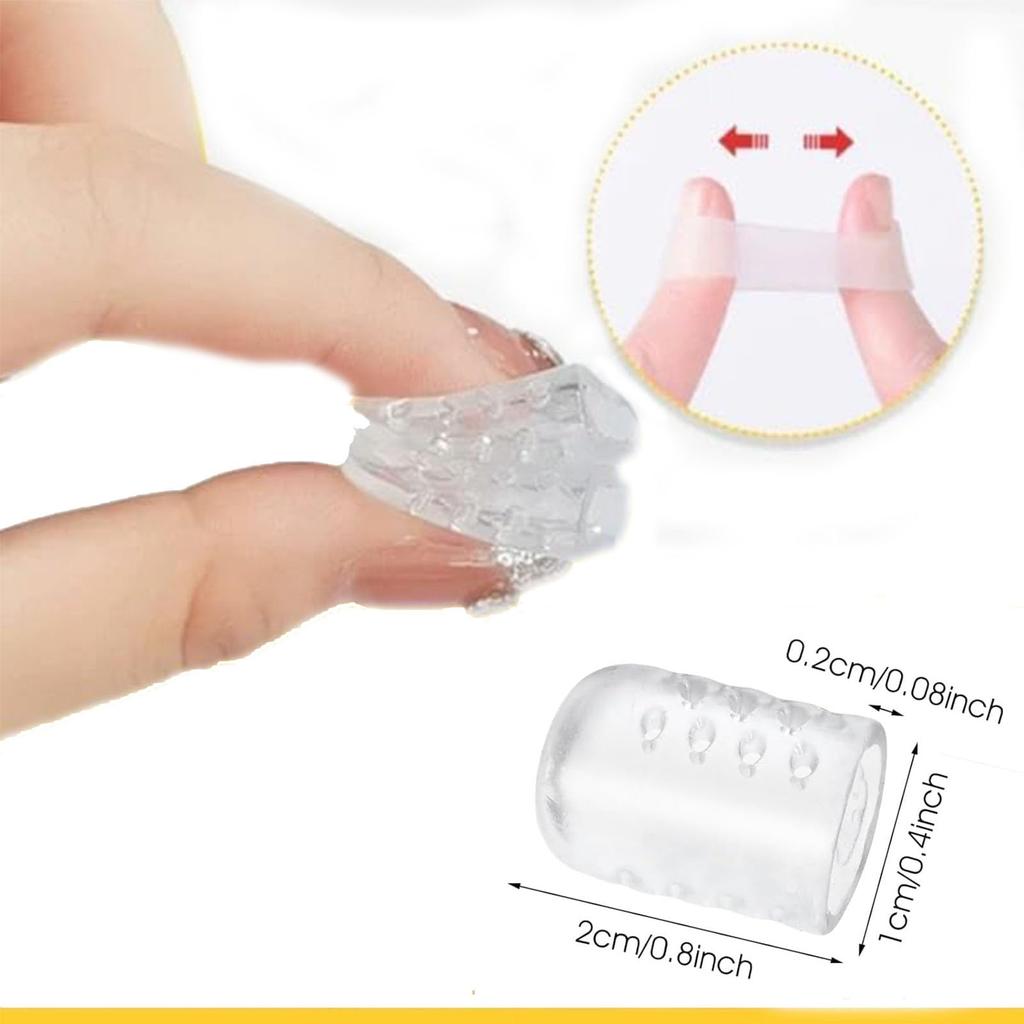 20pcs Toe Protectors Silicone Gel Caps for Corns Calluses Blisters Pain Relief, Soft Toe Sleeves Cushions