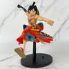 23cm Anime One Piece Kimono Monkey D. Luffy Second Gear Duel Figure Scene PVC Model Toy Collecting Desk Decorations Gift