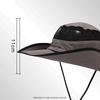 Unisex Wide Brim Mesh Sun Hat Uv Protection Breathable Adjustable Chin Strap Outdoor Hiking Fishing Bucket Hat