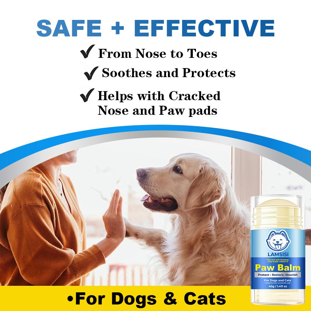 Paw Balm-Heals Dry And Cracked Nose & Paws-Relives Paws Allergy Symptoms-Protects Paws Year-round, 40g