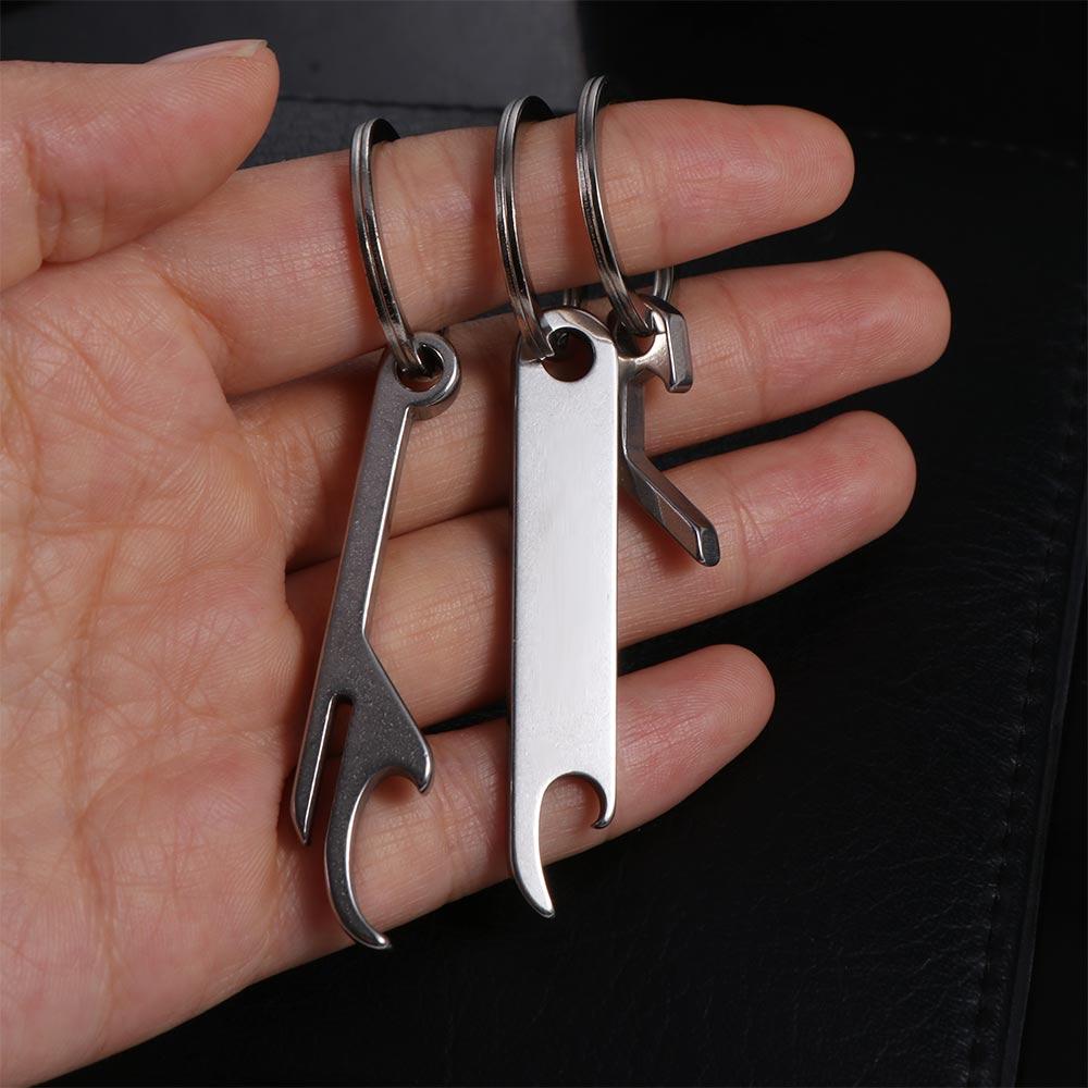 Mini otvírák na pivo klíčenka nerezový otvírák na pivo klíčenka venkovní turistika