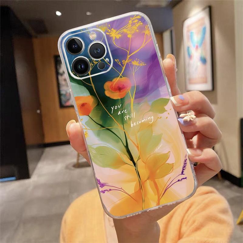 Brave Strength Motivation Quotes Transparent Case For iPhone 13 14 15 16 17 Air Pro Max Plus Mini Shockproof Cover