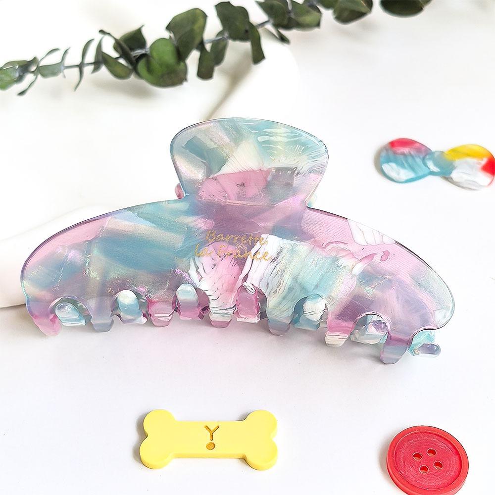 Elegant Gradient Shark Clip Acrylic Women Hair Accessories Gift Acetic Acid Hair Claw  Work