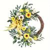 Sunflower Wreath for Front Door- Spring Summer Farmhouse Decor- St Patrick'S Day Valentine'S Thanksgiving Hanging