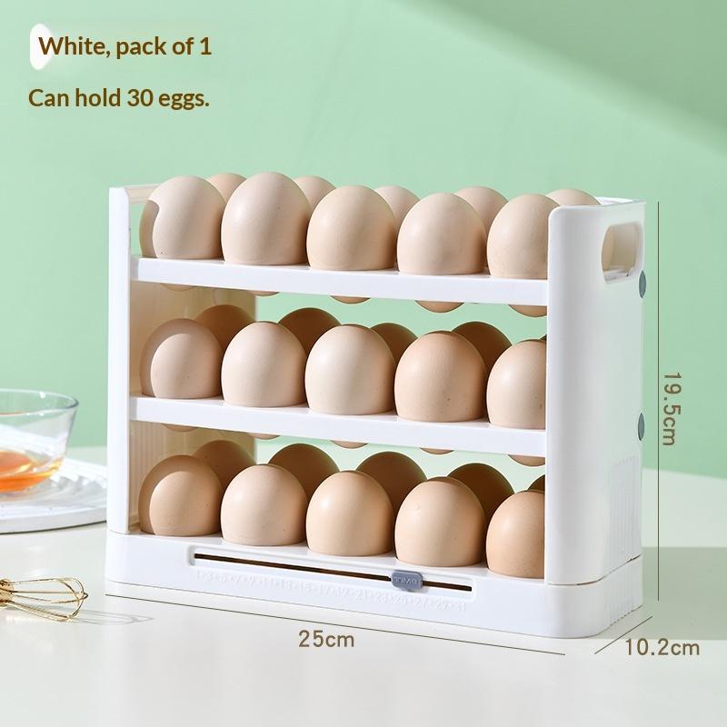 Refrigerator Egg Organizer 36 Capacity Stackable Holder with Detachable Design for Kitchen Storage