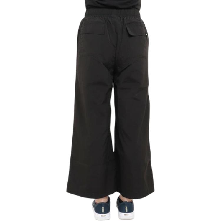 Puma Ss25 Retro Wide Leg Comfortable Versatile Skin Friendly Soft Casual Pants Women Bottoms Black 674945-01