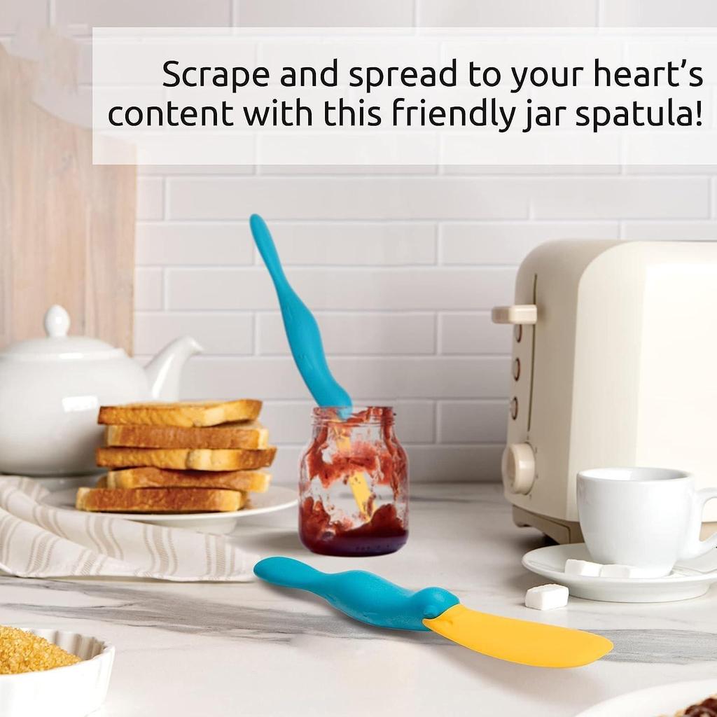 Splatypus Jar Spatula for Scooping and Scraping - Unique Fun Cooking Kitchen Gadgets for Foodies - Crepe Spreader