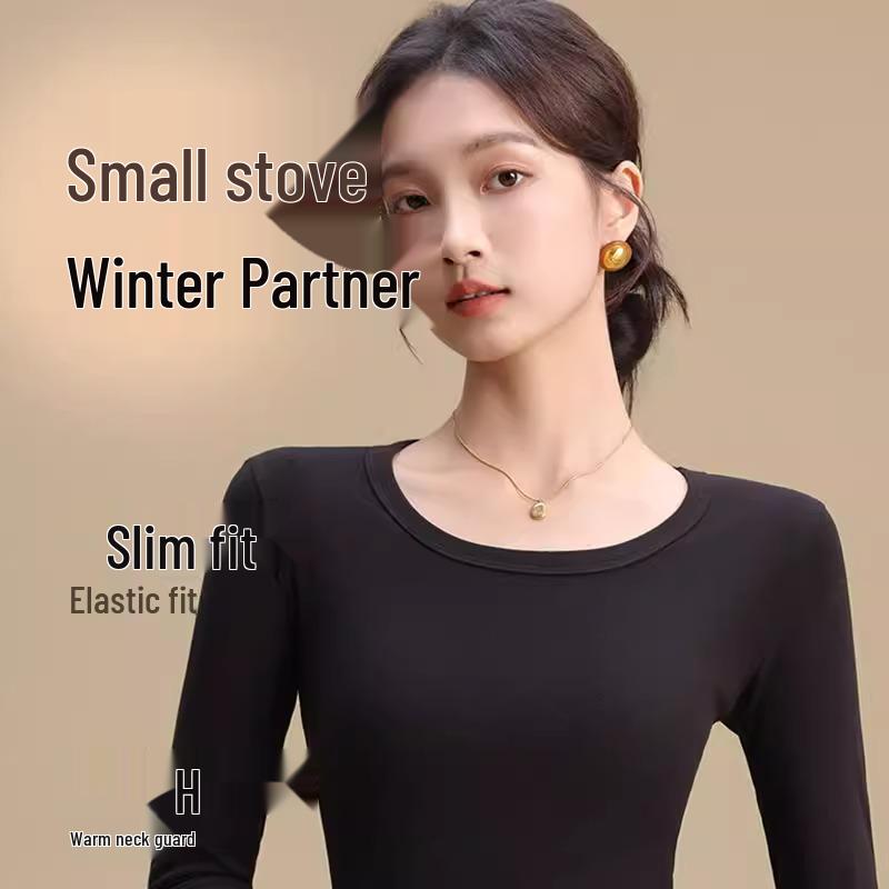 Women's Seamless Thermal Slimming Long Sleeve Undershirt